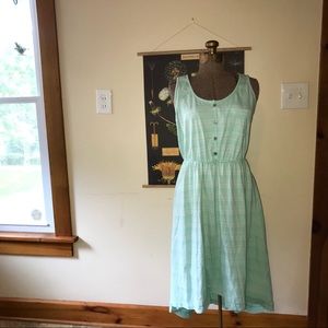 Maxi Cotton Hi-lo Striped Dress